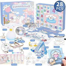 (Blue)Sanrio Weihnachten 24 Tage Countdown Adventskalender Überraschung Blindbox Geschenk Xmas