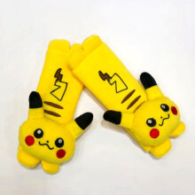 (Style 27) Mickey Stitch Minnie Hello Kitty Pikachu Snoopy Kuromi Car Seat Belt Plush Cover