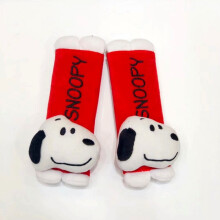 (Style 32) Mickey Stitch Minnie Hello Kitty Pikachu Snoopy Kuromi Car Seat Belt Plush Cover