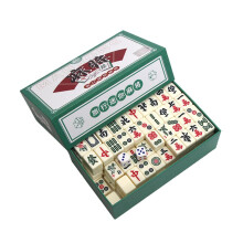 Majong Stones Game Mini Traditional Chinese Riichi Mahjong Set 144 Mahjong Tiles Travel Leisure Family Games