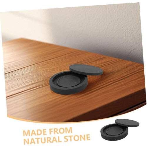 Ink Stone With Sea Ripple Pattern Chinese Calligraphy Ink Stone For Writing Black 1
