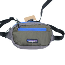(Grey+Blue)Patagonia Mini Waist Chest Pack Schultertasche Umhängetasche Herren Damen Outdoor Freizeit