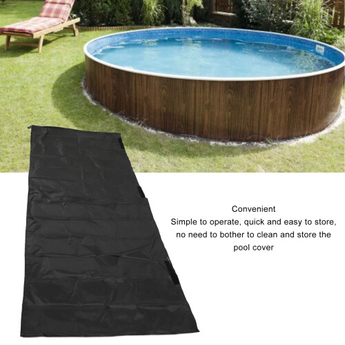 Multipurpose Pool Solar Cover Reel Protective Cover Waterproof 8ft x 14ft 2
