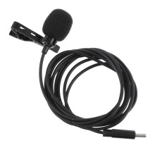 Type C Lavalier Microphone With Noise Reduction, USB-C Mic For Phones Live Streaming YouTube Vlogs Wear-Resistant Cable