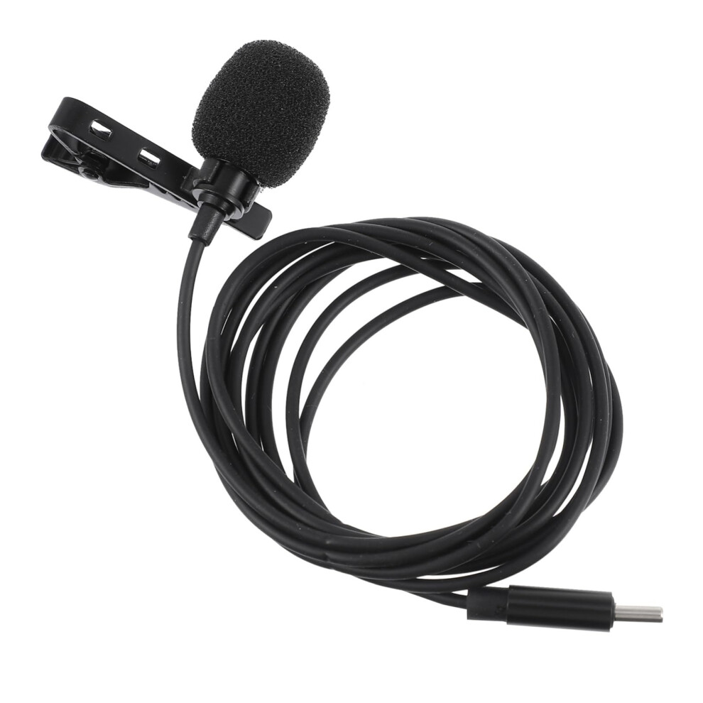 Type C Lavalier Microphone With Noise Reduction, Usb-C Mic For Phones Live Streaming Youtube Vlogs Wear-Resistant Cable 6482260443782