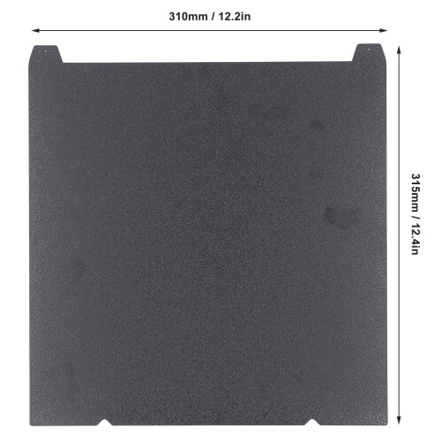 Matte PEI Coating 3D Print Bed 315x310mm for K1 MAXIMUM Printer 1