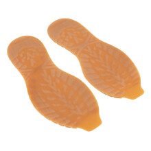Durable Sole Replacement: Non Slip & Wear Resistant Yellow Rubber V Design
