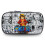 (6) One Piece Luffy Anime Printed Student Single Layer Stationery Storage Pencil Bag 1