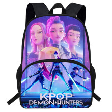 (Style 1)Kpop Demon Hunters Cartoon School Backpack Durable Material Anti Shock Students