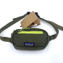 (Green)Patagonia Mini Bag Messenger Hip Pack Uomo Donna Vita Esterno Tracolla