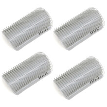 Cat Grooming Comb, Corner-Wipe Design, Cat Massage Tickle Toy, Self-Healing Silicone Grooming Tool