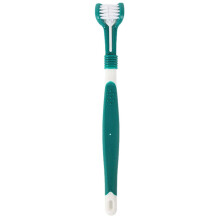 Dog Toothbrush For Cats Oral Care Brush 3 Sides Soft Rubber Bristles 1 Pc