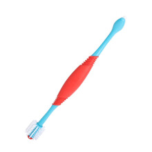 Pet Toothbrush 2-Pack Small Puppy Toothbrush For Pets And Dogs TPE Material Blue Dual Pet Supplies