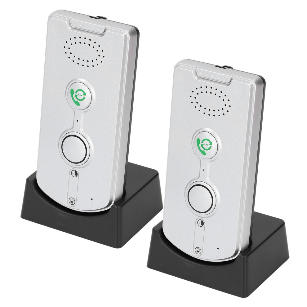 Bidirectional Intercom System 1000M Range 1800Mah Battery Silver 3751337401738