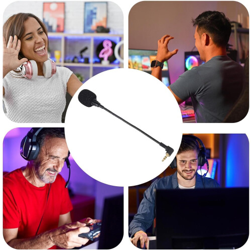 Helmet Microphone Dynamic, Video Conference Microphone Accessory, Lightweight Microphone For Remote Work 2
