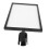 Queue Sign Support Stainless Steel Retractable Sign Holder Frame For Crowd Control Black 1