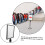 Queue Sign Support Stainless Steel Retractable Sign Holder Frame For Crowd Control Black 4
