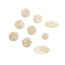 Saxophone Plastic Key Inlays Nine-Piece Set Three Colors Glitter Buttons Saxophone Accessories White