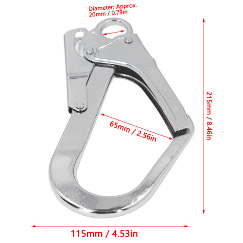 22KN High Strength Double Lock Rebar Snap Hook for Safety & Fall Protection 1
