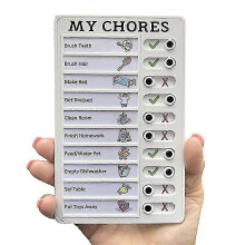 (My Chores) Lebanghui Reusable Memo Plastic Board Rv Checklist My Chores Elder Care Message Checklist