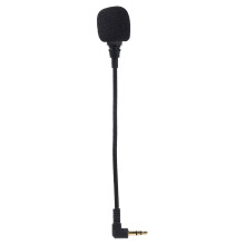 Tiny Mic Helmet Microphone Flexible 3.5 Mm Replacement Mic For Remote Work Video Conferencing ABS Plastic 20 G 17 CM