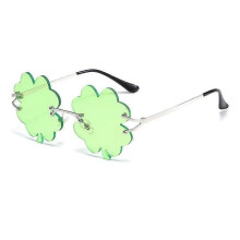 (D) St. Patrick's Day Green Sunglasses, Lucky Shamrock Clover Eyeglasses, Irish Day Eyewear Party Supplies