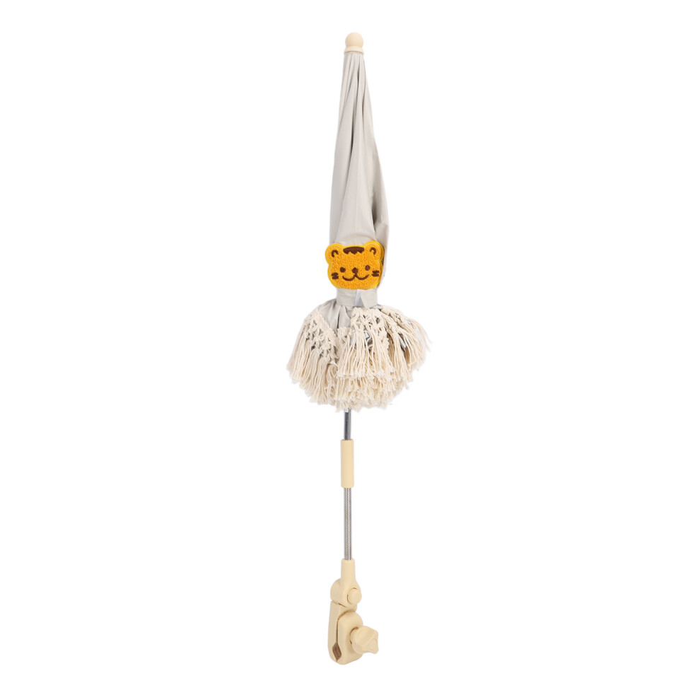 Baby Sun Shade Umbrella with Clip, 63x50cm, Boho Style