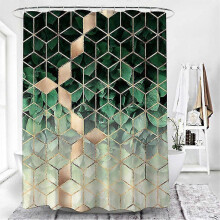 (180x200cm, Green) Lebanghui Modern Bathroom Waterproof Shower Curtain Colors Sizes Available