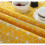 (yellow) 59 inches 150cm diameter polycotton round tablecloth 2