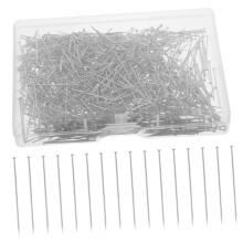 Sewing Pins: Round Safety Pins, Flat Head Pins, Straight Pins, Flat Button Head Pins, 1 Box, Hem Clips