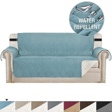 (1 Seater, Dark Blue) Lebanghui Pet Sofa Covers Universal Waterproof Sofa Cover Anti Slip Furniture Protector Sofa Cushion