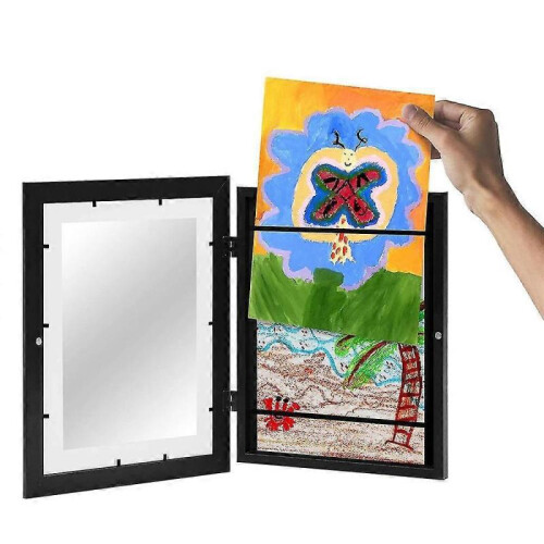 (black) Kids Art Frames, Front-opening, Great For Drawings, Artworks, Art Projects, Schoolwork, Home Or Office 1