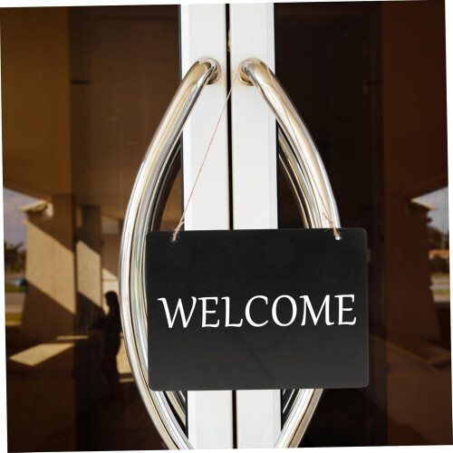 Double-Sided Wall Decor Sign Erasable Surface For Creative Messages And Notes With Hanging Cord For Home 2