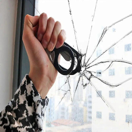 (Black and orange suit) Multifunctional first aid tactical folding scissors outdoor survival tool combination tactical scissors 2