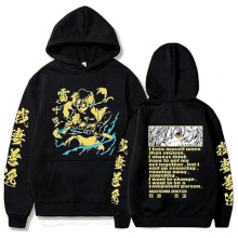 (3XL, C) Unisex Cool Anime Manga Hoodie Fashion Printed Sweatshirt Pullover Long Sleeve Hooded Pullover