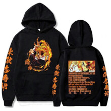 (XL, B) Unisex Cool Anime Manga Hoodie Fashion Printed Sweatshirt Pullover Long Sleeve Hooded Pullover