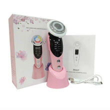 (7 in 1 Pink) Lebanghui 7 In 1 Face Lift Devices Rf Microcurrent Skin Rejuvenation Facial Massager Light Therapy Anti Aging Wrinkle Beauty Apparatus