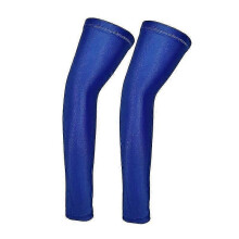 (M, Azul) Lebanghui 2pcs Men Outdoor Long Arm Sleeves Cycling Basketball Compression Warmers Sports Safety Breathable Arm Protectors