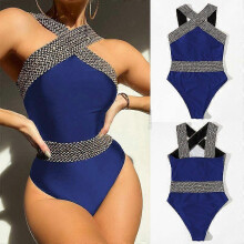 (S, S0165) Lebanghui Push Up Women Swimsuit One Piece Sexy Swimwear Women Bath Suit Stitch Detail One-pieces Swimming Suit Bathing Suits