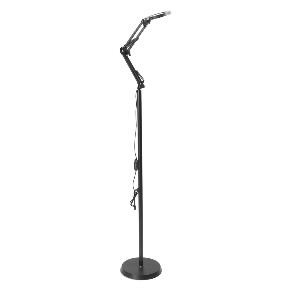 Gooseneck Magnifying Floor Lamp 1400LUX 3000-6000K 10 Brightness Levels-image-OPC-PJG9ZYN-NEW