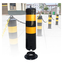 Traffic Guide Post 50 Cm, Portable Parking Post Bollard Barrier, Removable Safety Post For Driveways And Parking Lots