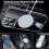 (black) For iPhone 15 Pro Max Case, Compatible with MagSafe, Slim Translucent Matte Shockproof Cover with 360 Rotatable Ring Stand 5