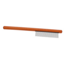 Pet Hair Removal Comb For Small Pets, Puppies, Small Dogs, Kittens, Metal Or Wood, Coffee Color