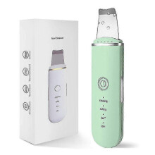 (Green)Lebanghui Ultrasonic Skin Scrubber Ion Facial Cleanser