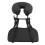 Folding U Shape Face Cradle Pillow for Massage Tables - Black Adjustable Fit 16