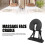 Folding U Shape Face Cradle Pillow for Massage Tables - Black Adjustable Fit 5