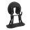 Folding U Shape Face Cradle Pillow for Massage Tables - Black Adjustable Fit 15