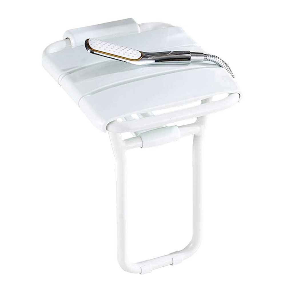 Wall-Mounted Folding Shower Seat Compact Non-Slip Bath Stool For Elderly And Disabled In Small Bathrooms