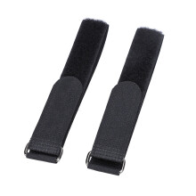 11.8in Nylon Hook & Loop Straps w/ Metal Buckles for Easy Storage