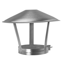 Stainless Steel Chimney Rain Cover Protector Cap For 75-250mm Pipe Fittings, 220mm Ring, 350mm Hoop, 150mm Hat, 300mm